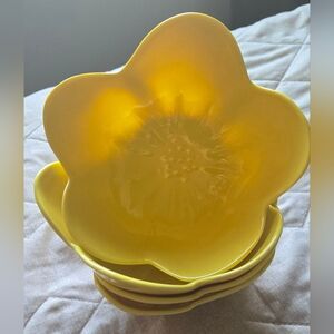 Mulberry Yellow Flower Bowls